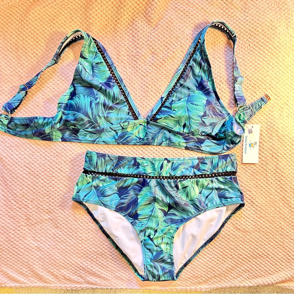 NWT Beachsissi high waisted bikini sz XL